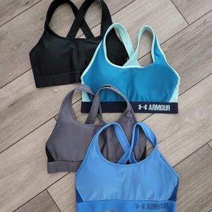 4 Set Under Armour Sports Bras All Size M Bundle